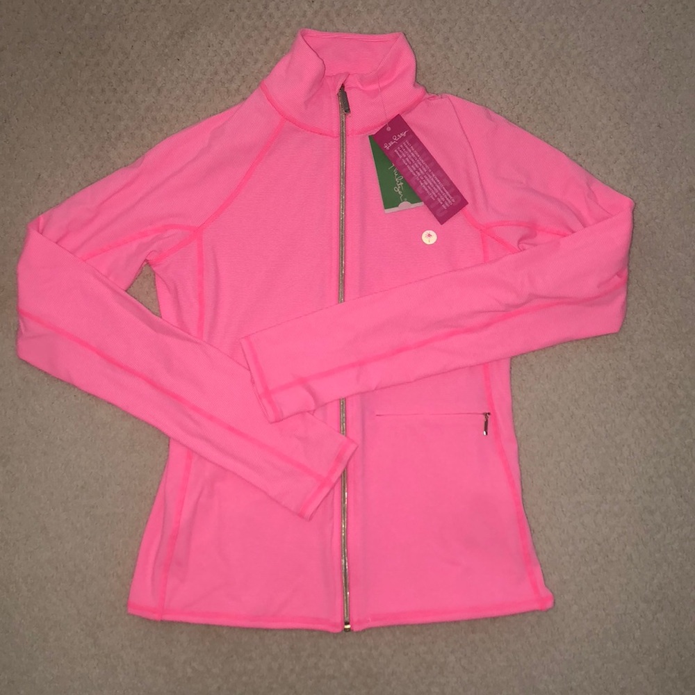 Lilly Kapri Jacket in Pascha Pink Feeder Stripe